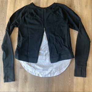 Athleta zipper back sweatshirt